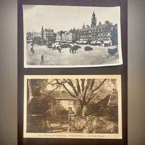 3/$20 💜 Vintage WW2 French Landscape Photo Postcard Lot